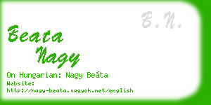 beata nagy business card
